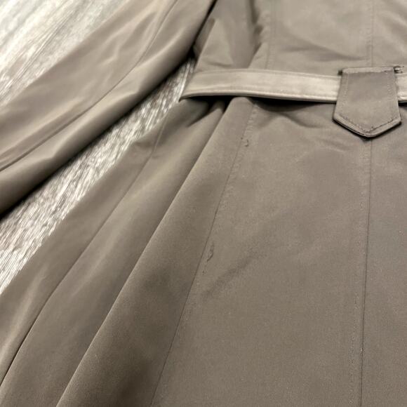 EUC Max Mara Brown Taupe Trench Coat XL Belted Double Breasted Classic Outerwear - Picture 14 of 16